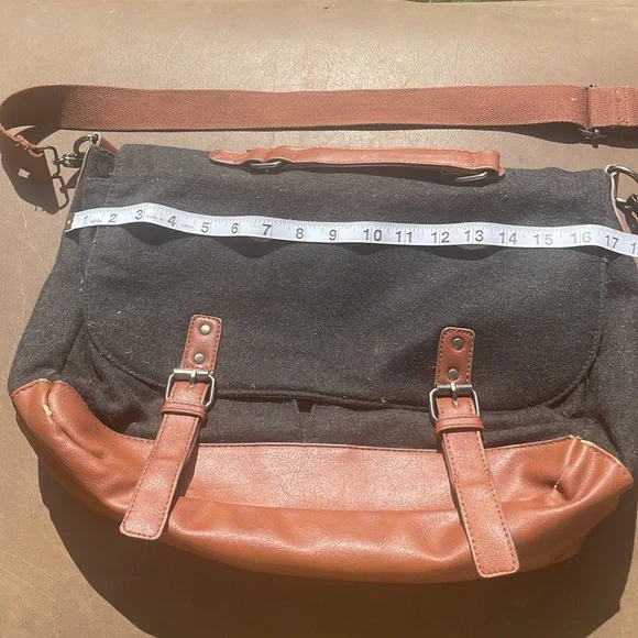 Charcoal, gray, and brown laptop, Crossbody bag from something strong, New York - Picture 8 of 11